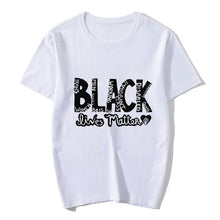 Load image into Gallery viewer, White Black Lives Matter T Shirt
