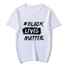 Load image into Gallery viewer, White Black Lives Matter T Shirt
