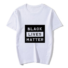 Load image into Gallery viewer, White Black Lives Matter T Shirt
